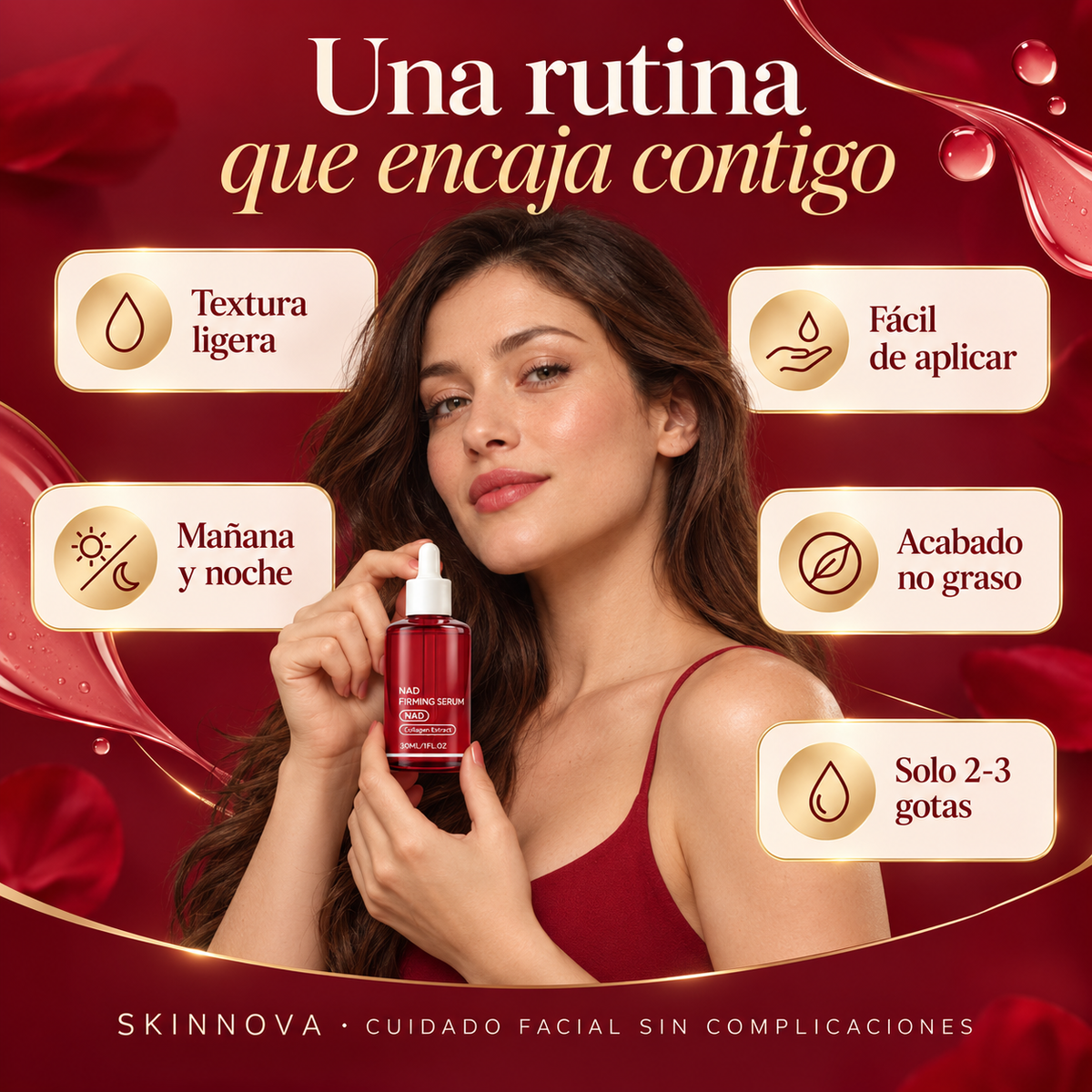 Sérum Reafirmante Facial NAD+ EGF — 30ml